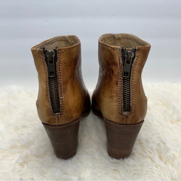 Bed Stu Onset Bootie in Tan Driftwood Benchmade Leather Size 9.5 - Picture 5 of 9